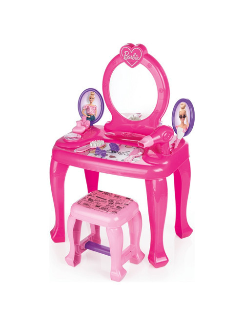 Oyuncak Barbie Ayaklı Makyaj Masası ve Sandalye Seti 1609