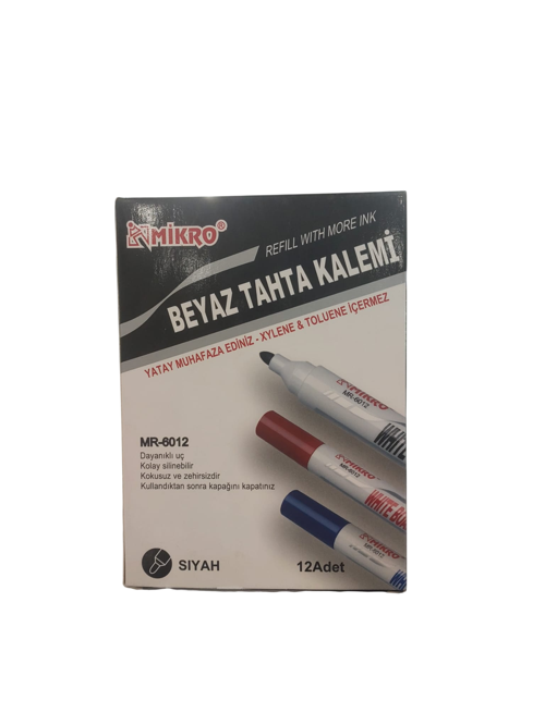 Tahta Kalemi Kartuşlu Siyah (12 Li Paket) Mr-6012