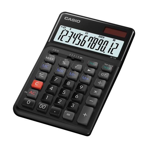 Hesap Makinesi 12 Hane Je-12E-Bk Masaüstü