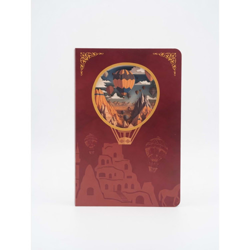 3D Kapodokya Temalı Defter (Karışık Renk, 1 Adet)