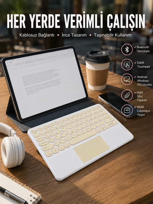 Touchpad Klavye Slim Q Klavye