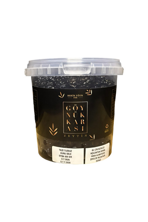 Kuru Sele Siyah Zeytin ( Orta Boy ) 600 Gr.
