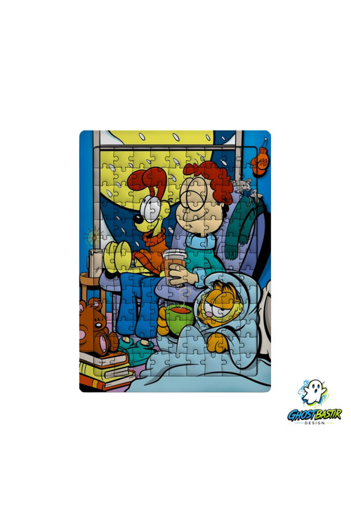 Garfield 99 Parça Ayaklı Puzzle – Dekoratif Çocuk Yapbozu 0244