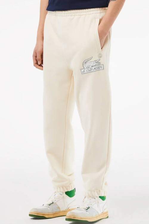 Neo Heritage Organic Cotton Relaxed Fit Beige Sweatpants Erkek Rahat Kesim Pamuk Eşofman Altı Bej