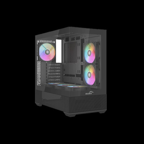 V40bk Black, B750bk 750w, 80+ Bronze, Pcıe 5.1, Atx3.1, Tempered Glass Panel, Panoramic Tasarım