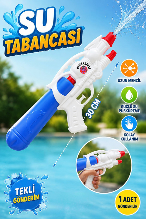 30 Cm Su Tabancası Tekli Gönderim Su Tabancası Çocuk Yaz Oyuncağı