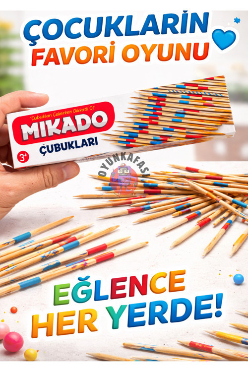 Ahşap Çubuk Toplama Oyunu | Dikkat Ve Zeka Geliştirici Aile Oyunu
