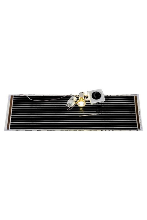 25X80 Çift Duylu Analog Termostatlı Kırmızı100Watt İnfrared Isı Ampüllü Full Set Karbon Film Isıtıcı