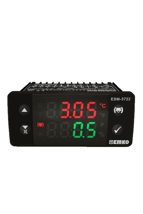 Esm-3722 Ssr Çıkışlı Kuluçka Kontrol Cihazı Isı Ve Nem Sensörlü Isı+Nem+Çevirme Full Kontrol