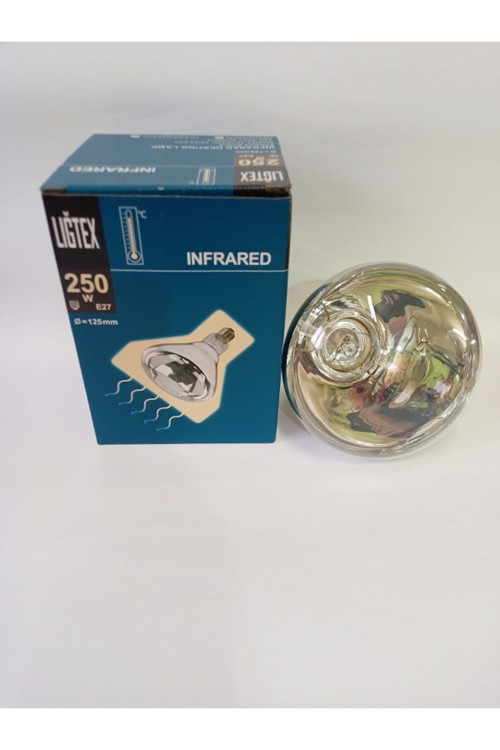 İnfrared Şeffaf Isıtıcı Lamba 250 Watt Kümes Isıtıcı Ampül