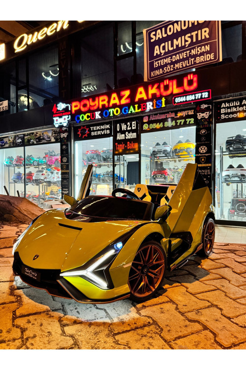 Orijinal Lisanslı Lamborgini Sian 24 Volt Akülü Araba (Drift+Tabletli)