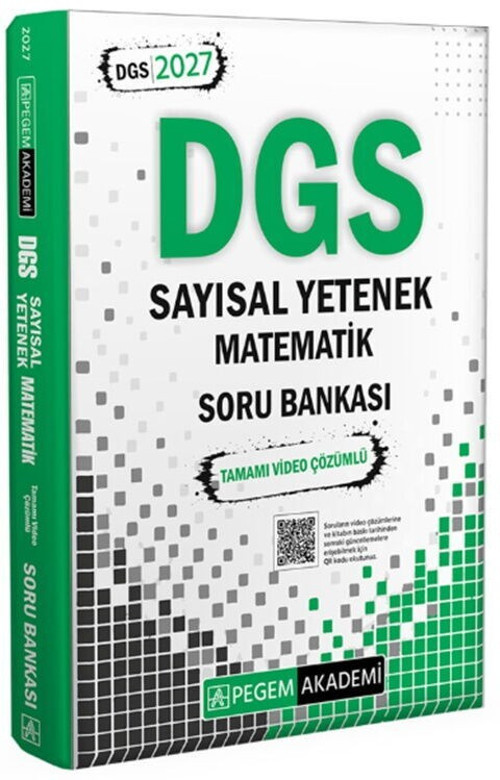 2027 DGS Sayısal Yetenek Matematik Tamamı Video Çözümlü Soru Bankası Pegem Akademi