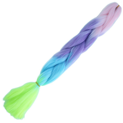 Afrika Örgülük Ombreli Sentetik 100 Gr. / Şeker Pembe / Mor / Açık Mavi / Neon Sarı