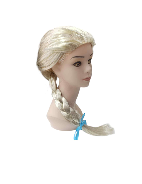 Platin Altın Dore Renk Karlar Ülkesi Elsa Frozen Peruğu Çocuk Boy