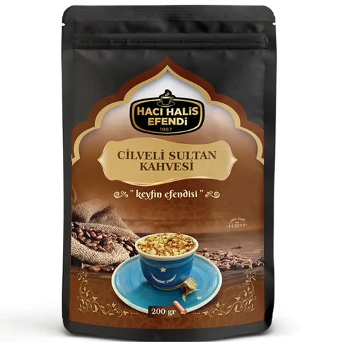 Sade Cilveli Sultan Kahvesi Seti 200 gr + Cilveli Sultan Özel Karışım Kuruyemiş 200 gr Set