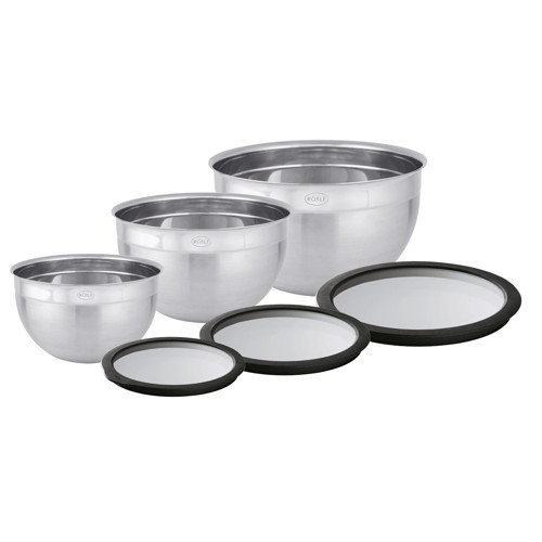 Cam kapaklı kase seti, 16 cm - 20 cm - 24 cm 13392