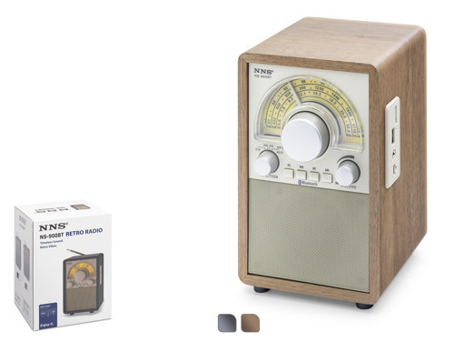 NS900BT Bluetooth Nostaljik FM Radyo USB TF AUX Hoparlör