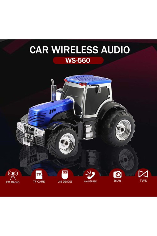 TRAKTÖR GÖRÜNÜMLÜ BLUETOOTH HOPARLÖR SD KART USB FM RADYOLU ŞARJLI TAŞINABİLİR SPEAKER
