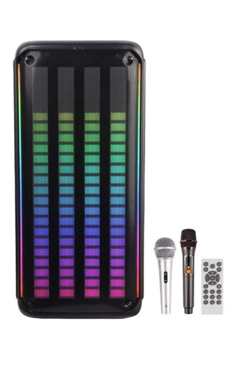 BÜYÜK BOY HOPARLÖR KABLOLU VE KABLOSUZ MİKROFONLU ŞARJLI BLUETOOTH SPEAKER TAŞINABİLİR HOPARLÖR