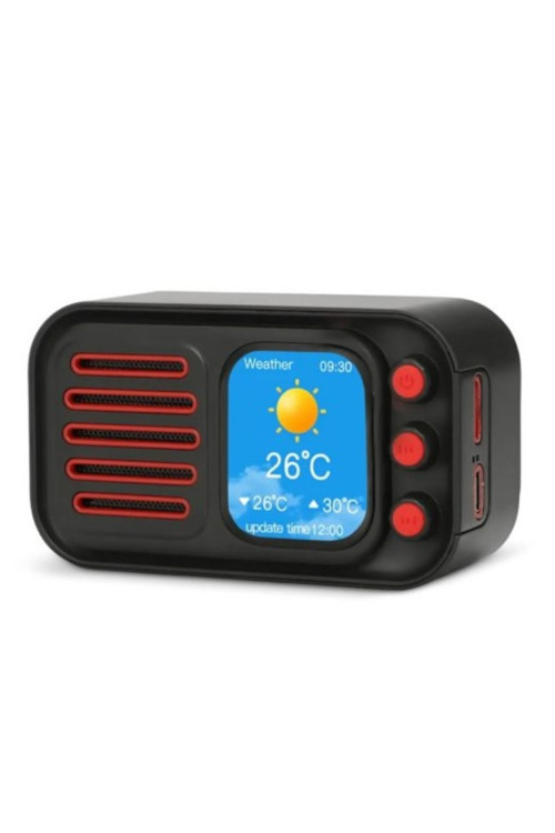 WS-501 Akıllı Hoparlör Dokunmatik Ekran APP Destekli Şarjlı Kablosuz Bluetooth BT TF FM hoparlör