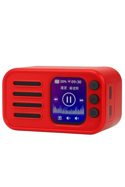 WS-501 Akıllı Hoparlör Dokunmatik Ekran APP Destekli Şarjlı Kablosuz Bluetooth BT TF FM hoparlör