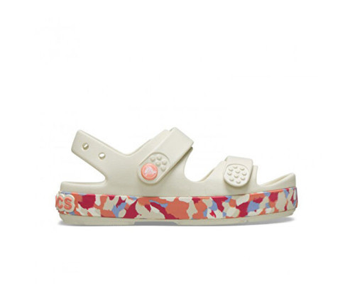 Crocband Cruiser Glow Confetti Band Sandal Çocuk Günlük Sandalet 212527-2MKBeyaz