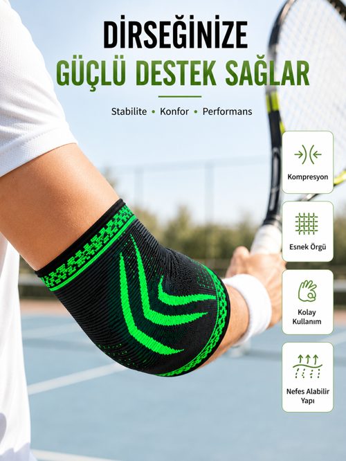 uygun Kompresyonlu Dirseklik Spor Dirsek Destekliği Fitness Tenis Basketbol Voleybol İçin popüle