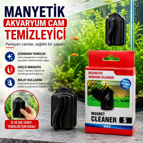 Akvaryum cam temizleme mıknatısı