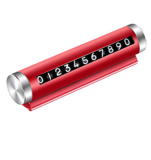 Suzuki Swift 2010-2014 Uyumlu Alüminyum Çevirmeli Araç İçi Park Telefon Numaratörü Parkmatik Kırmızı Renk ŞHN