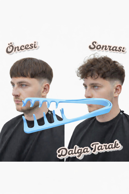 Dalga Saç Tarağı – Sakal & Saç Şekillendirici – Dayanıklı Ergonomik Tasarım