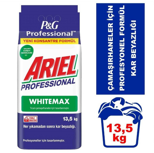Whitemax 13,5 kg Professional Toz Çamaşır Deterjanı Beyaz Renkler