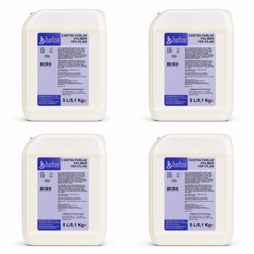 Ekstra Parlak Polimer Yer Cilası 4 Adet x 5 Litre