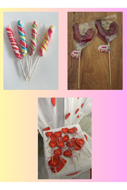 KARIŞIK TATLAR PAKETİ (10 ADET HOROZ + 10 ADET ILOVE BASKILI + 10 ADET ÇUBUK SOSYETE)