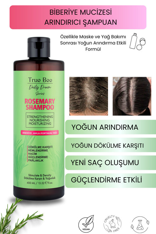 Daily Dream Series | Saç Kökü Güçlendirme Etkili Biberiye Şampuan 400 Ml