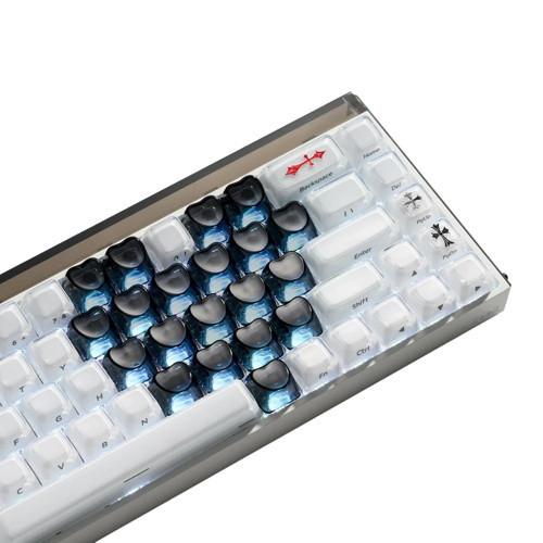 XVX Optic Heart 21-Tuşlu Şeffaf Keycaps Tuş Takımı Seti