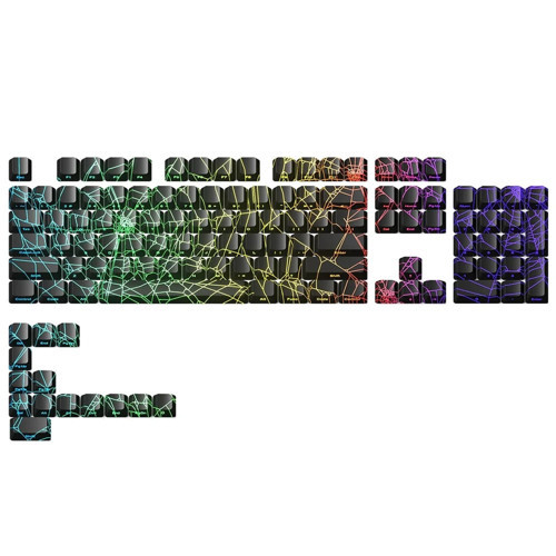 XVX Spider Web RGB Keycaps Tuş Takımı Seti 118 Tuş-Siyah