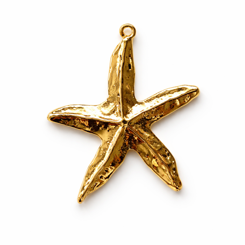 ✨ Hanori Ocean Collection – Golden Starfish Kolye Ucu