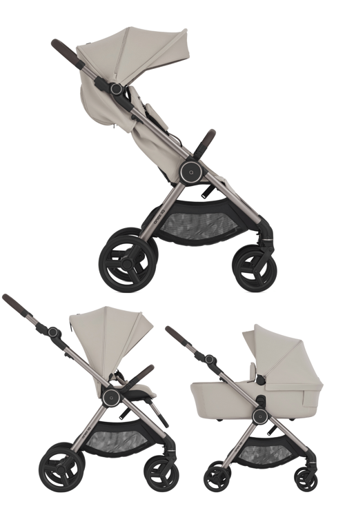 IQ Premium Kabin Boya Dönüşebilen Çift Yönlü Bebek Arabası | Portbebe Dahil Smart Set