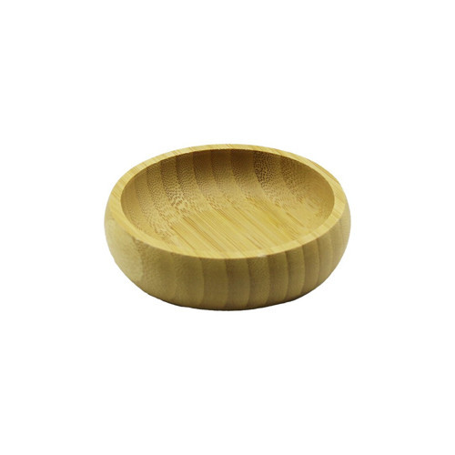 TEKLİ - MİNİ=8.5CM AHŞAP BAMBU ÇEREZLİK - LOKUMLUK KASE (50001)