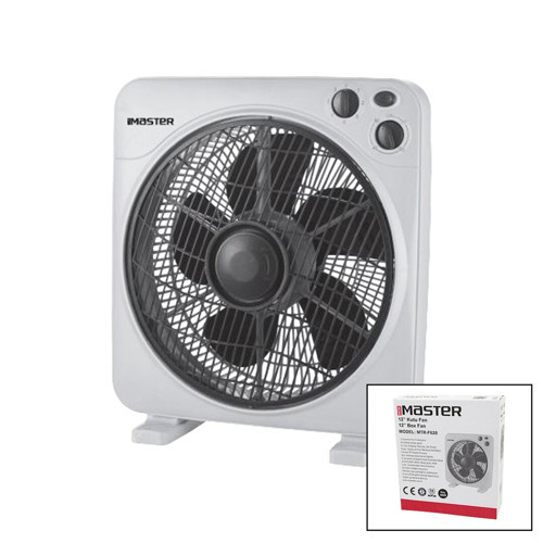 12 İNÇ KUTU FAN VANTİLATÖR 3 KADEME HIZ 5 PLASTİK KANAT 40W 60DK.ZAMAN AYARLI MTR-F620 (500