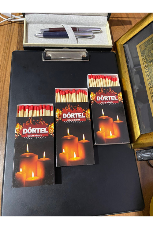 Dörtel 10cm Uzun Şömine Barbekü Mangal Kibriti