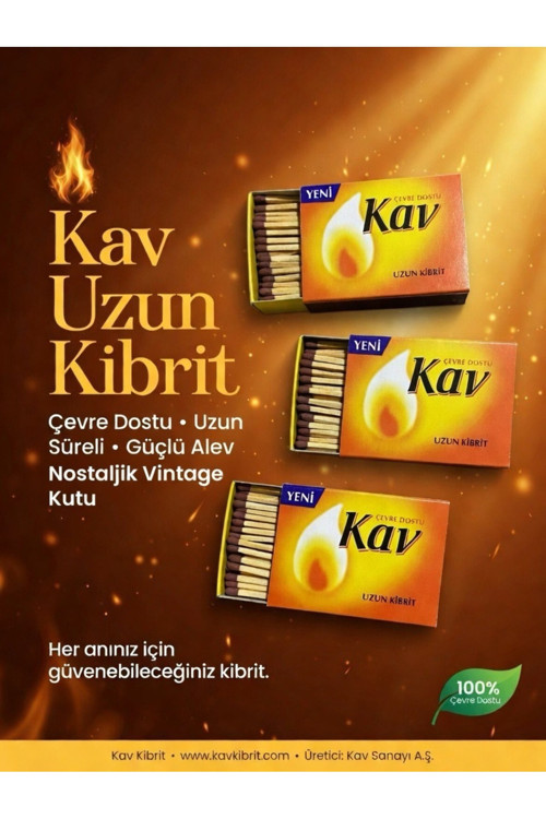 3’Lü Vintage Nostaljik Kutu Koleksiyonluk Uzun Kibrit Seti
