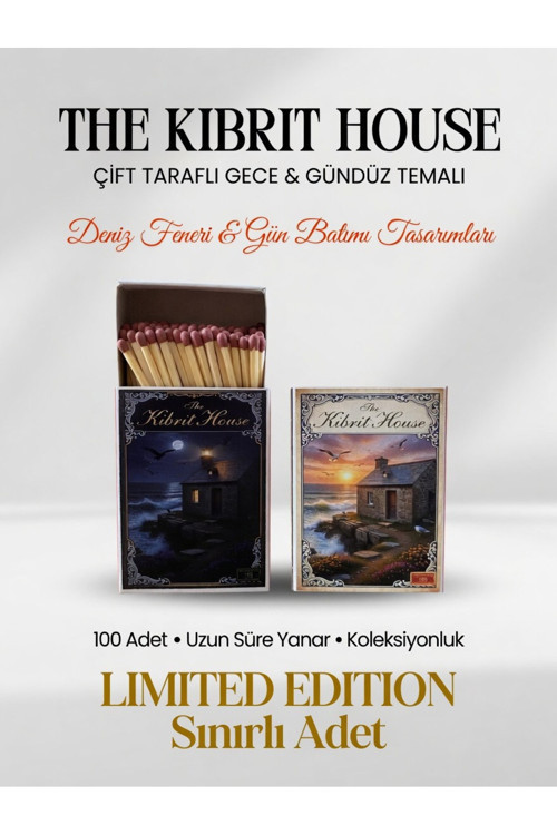 The Kibrit Alacakaranlık Deniz Feneri Çift Taraflı Gece ve Gündüz Tasarımlı Limited Ed. Kibrit