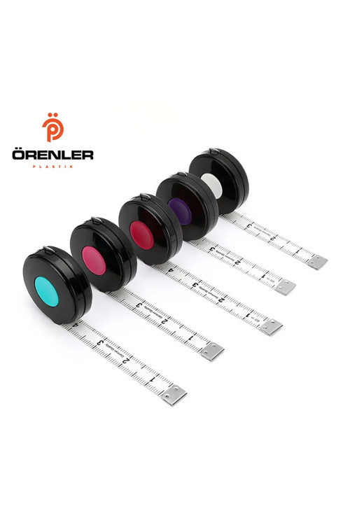 Mezura Otomatik Askılı 1.5 Metre Siyah-Kırmızı