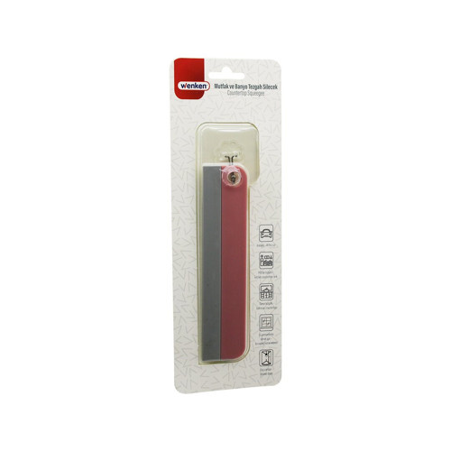 MUTFAK-BANYO TEZGAH OTO-EV PENCERE SİLECEK CAMSİL - ÇEKPAS SAPSIZ - TUTACAKLI ASKILIKLI 17.5CM (5000