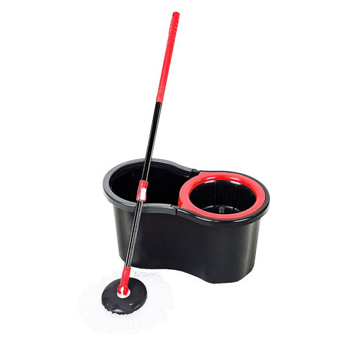 13LT - SİYAH - ŞİRİNK OTOMATİK DÖNERLİ KOVA MOP TEMİZLK SETİ (50001)
