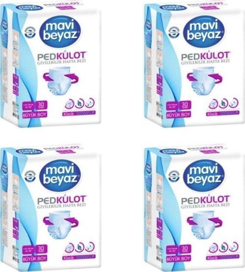 Ped Emici Külot Large Beden Hasta Bezi 30'Lu Paket 120 Adet