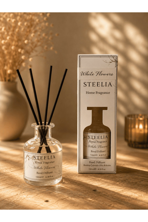 White Flowers Bambu Çubuklu Oda Kokusu 120 Ml Uzun Süre Kalıcı Reed Diffuser