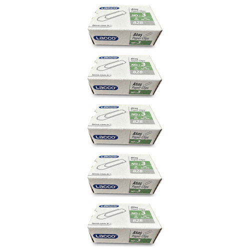 828 Metal Ataş - No : 3 / 28 mm / 100 Adetlik 5 Kutu - 500 Adet
