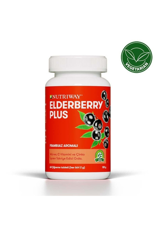 Elderberry Plus Bağışıklık Sistemine Katkı Sağlayan Frambuaz Aromalı Takviye Edici Gıda